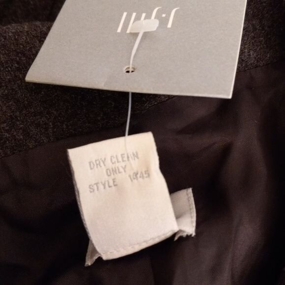 J Jill 20W Blazer Jacket Lined Snap Closure Wool Blend Oversized Brown Heather - Picture 11 of 12